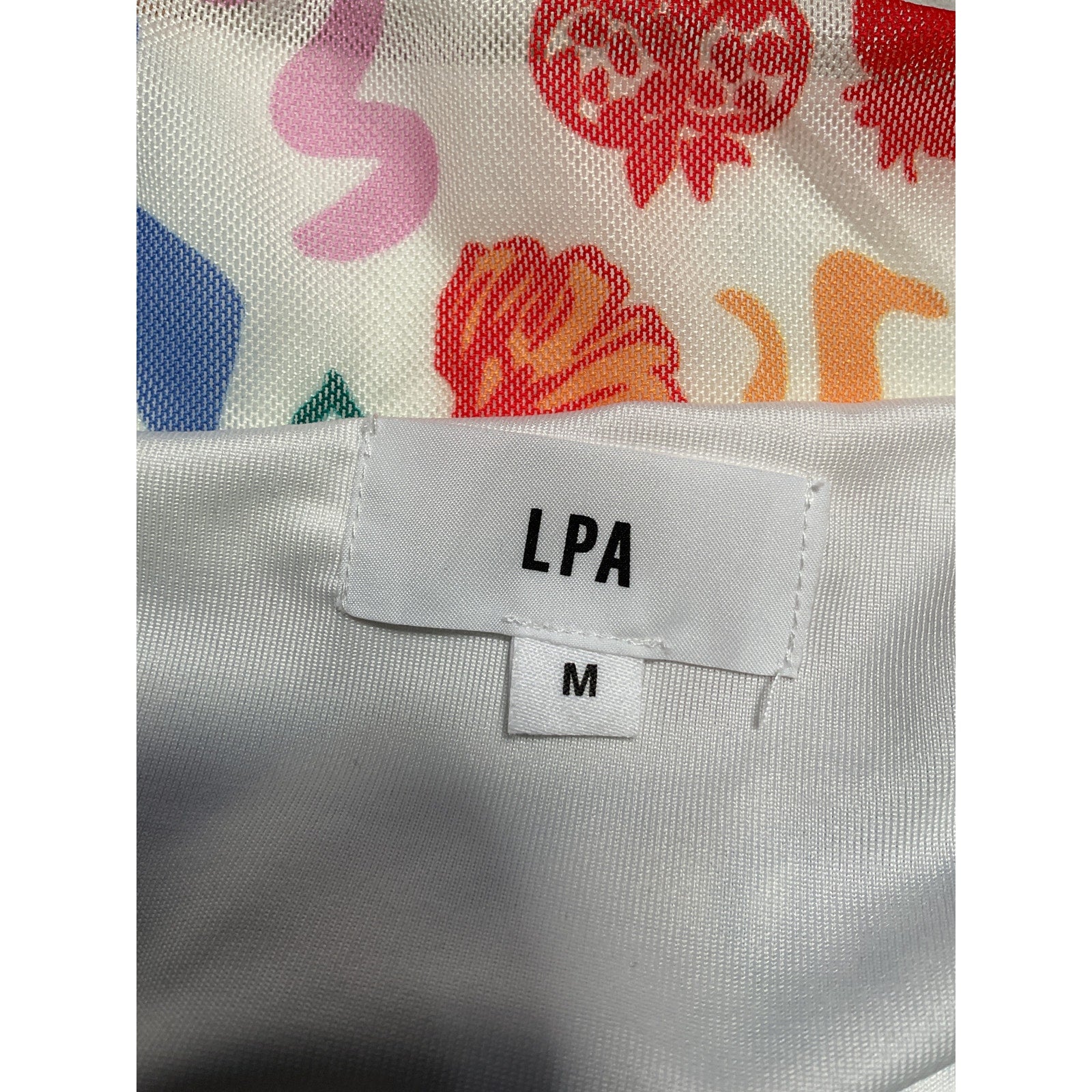 Lpa 'Giada' White Polyester Midi Skirt Size M