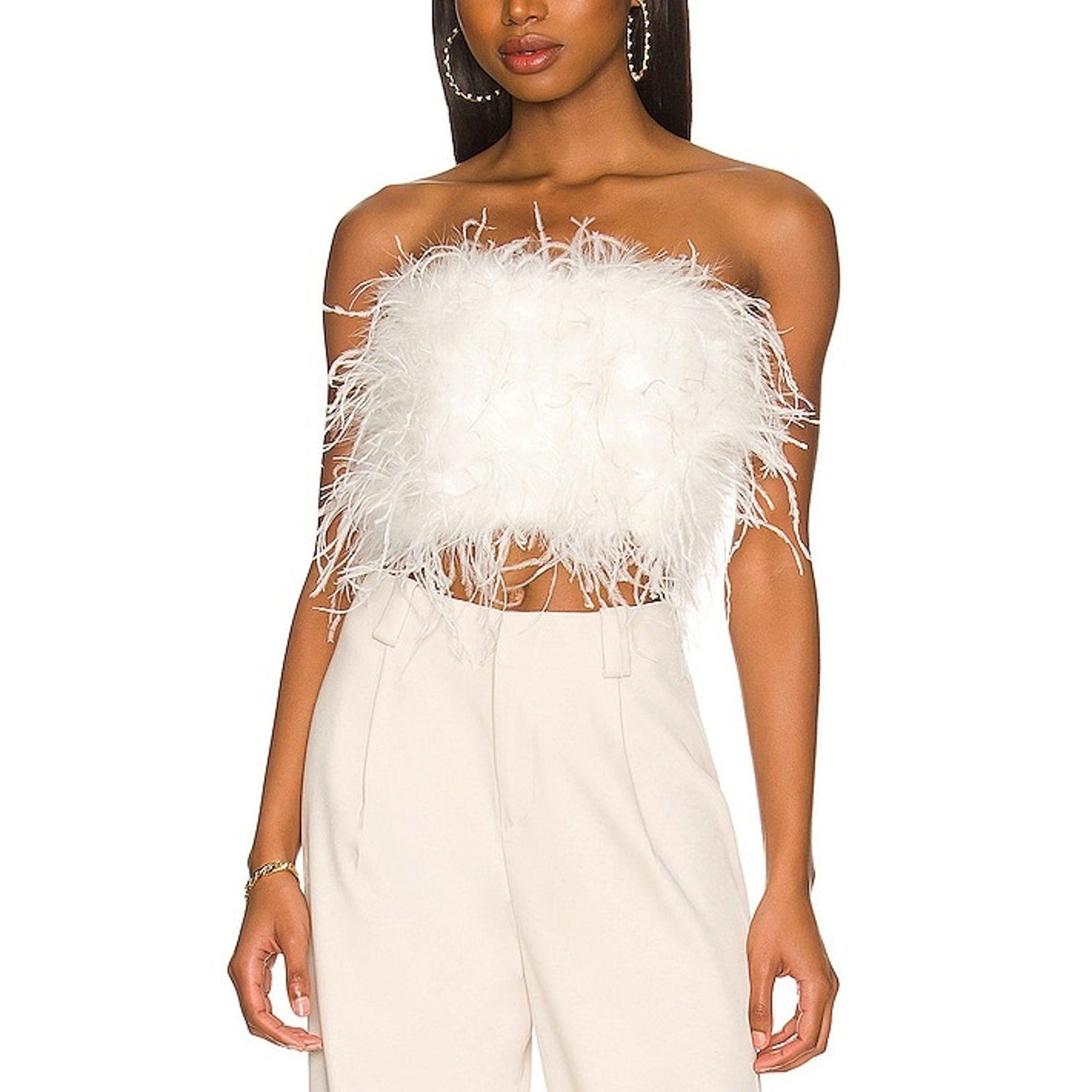 Lamarque 'Zaina' White Polyester Top Size S