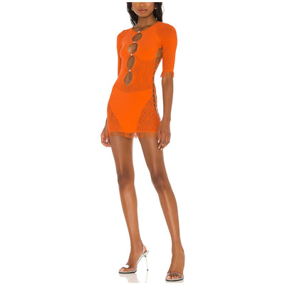 Poster Girl Cutout Orange Miranda Mini Dress Size XXS