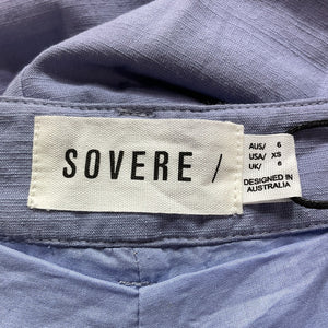 Sovere Pleated Blue Ice Revel Pants Size XS NWT