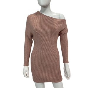 Line & Dot Ribbed Blush Abby Dress Size XS NWT
