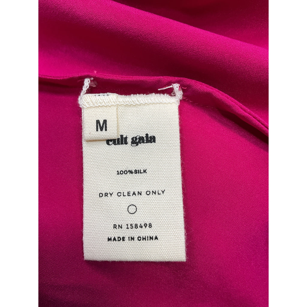 Cult Gaia 'Olivine' Pink Silk Top Size M - NWT