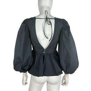 Staud Chic Black Luna Top Size 6