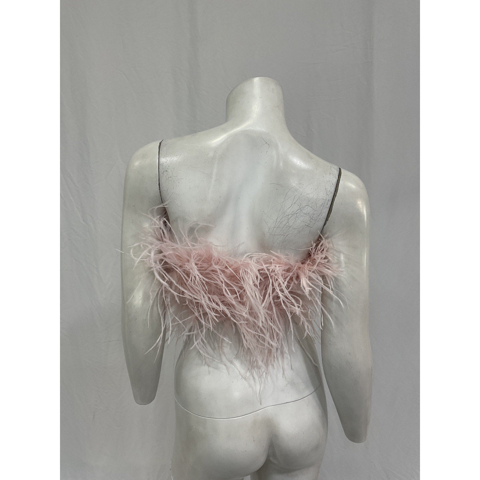 Lamarque 'Zaina' Pink Turkey Feathers Top Size XS