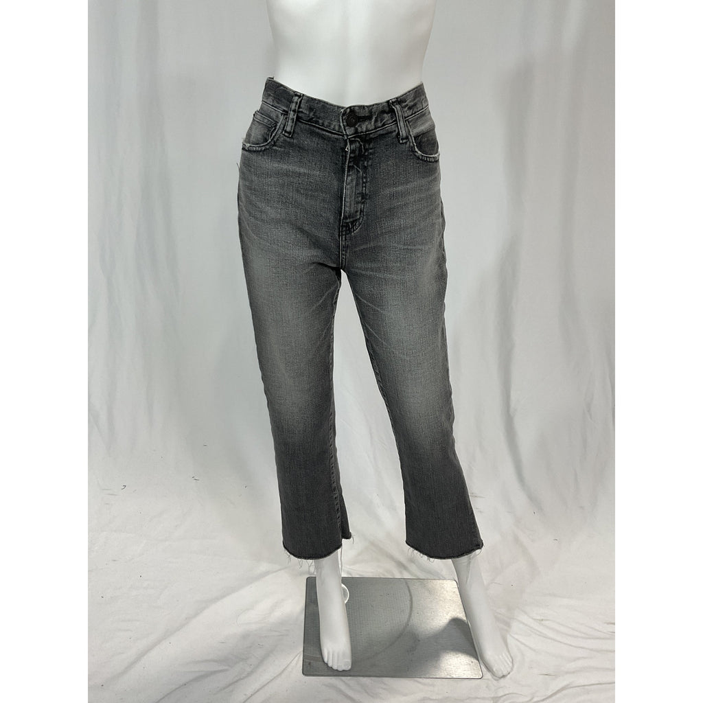Moussy 'Seneca' Black Ankle Flare Denim Jeans Size 26