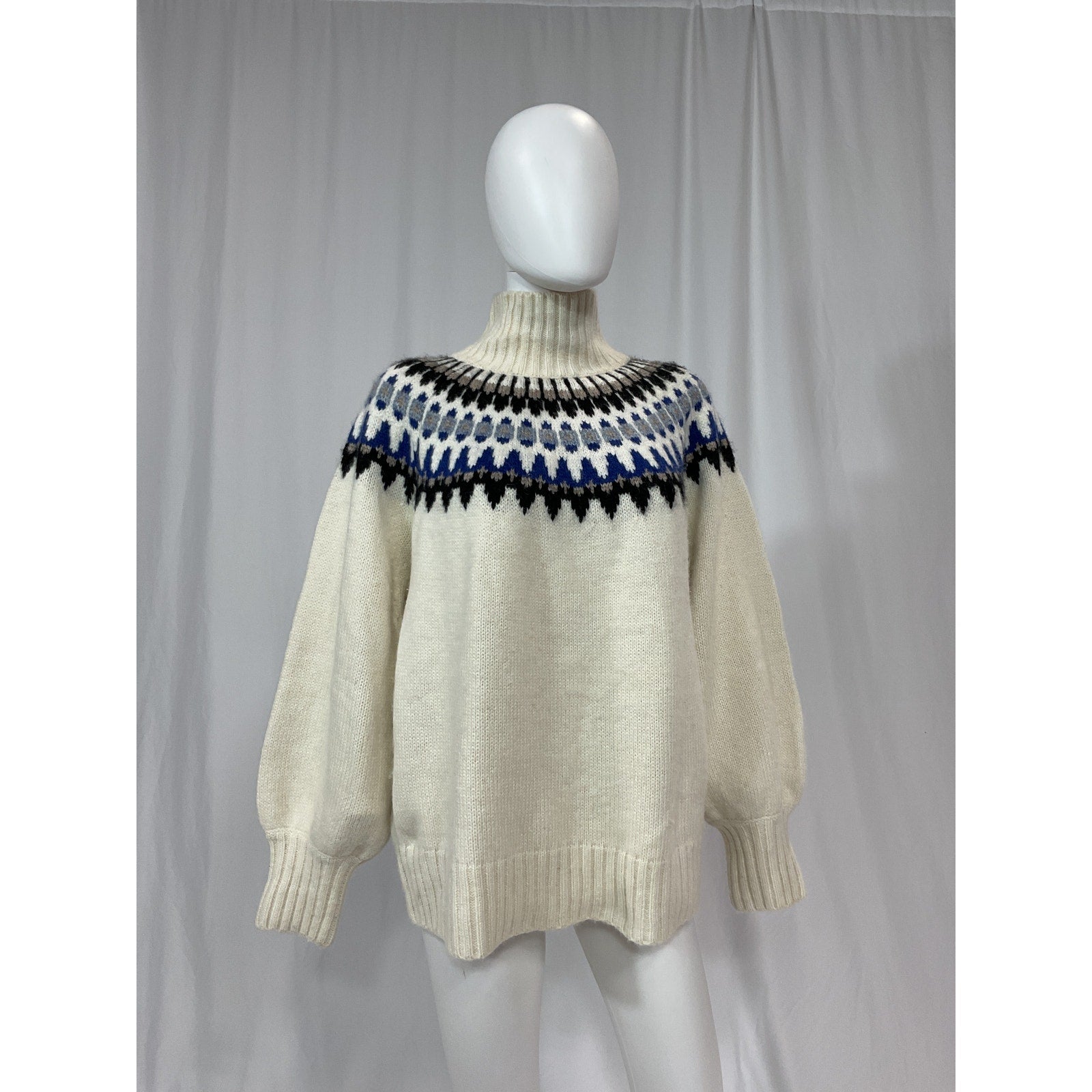 Hatch 'The Noemi' White Long Sleeve Sweater Size 2