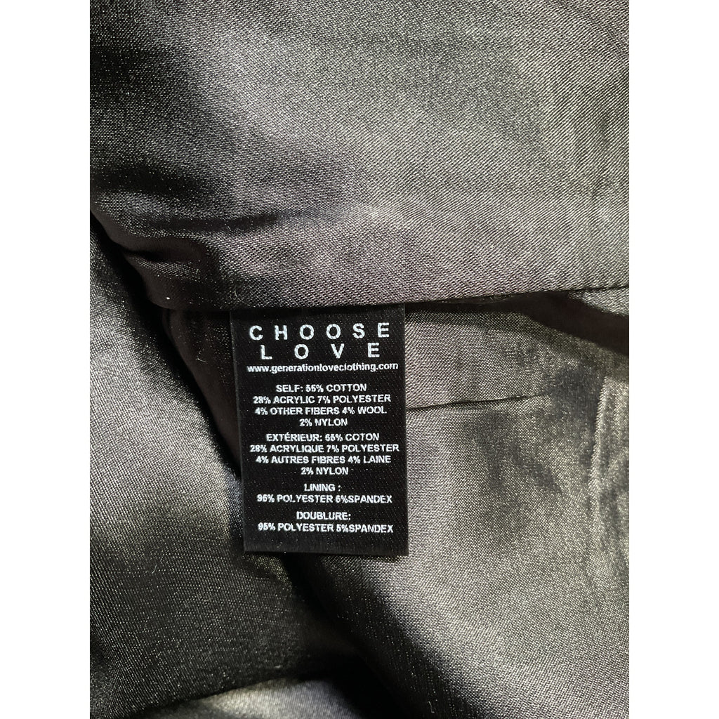 Generation Love 'Sandra' Black Tweed Skirt Size 6