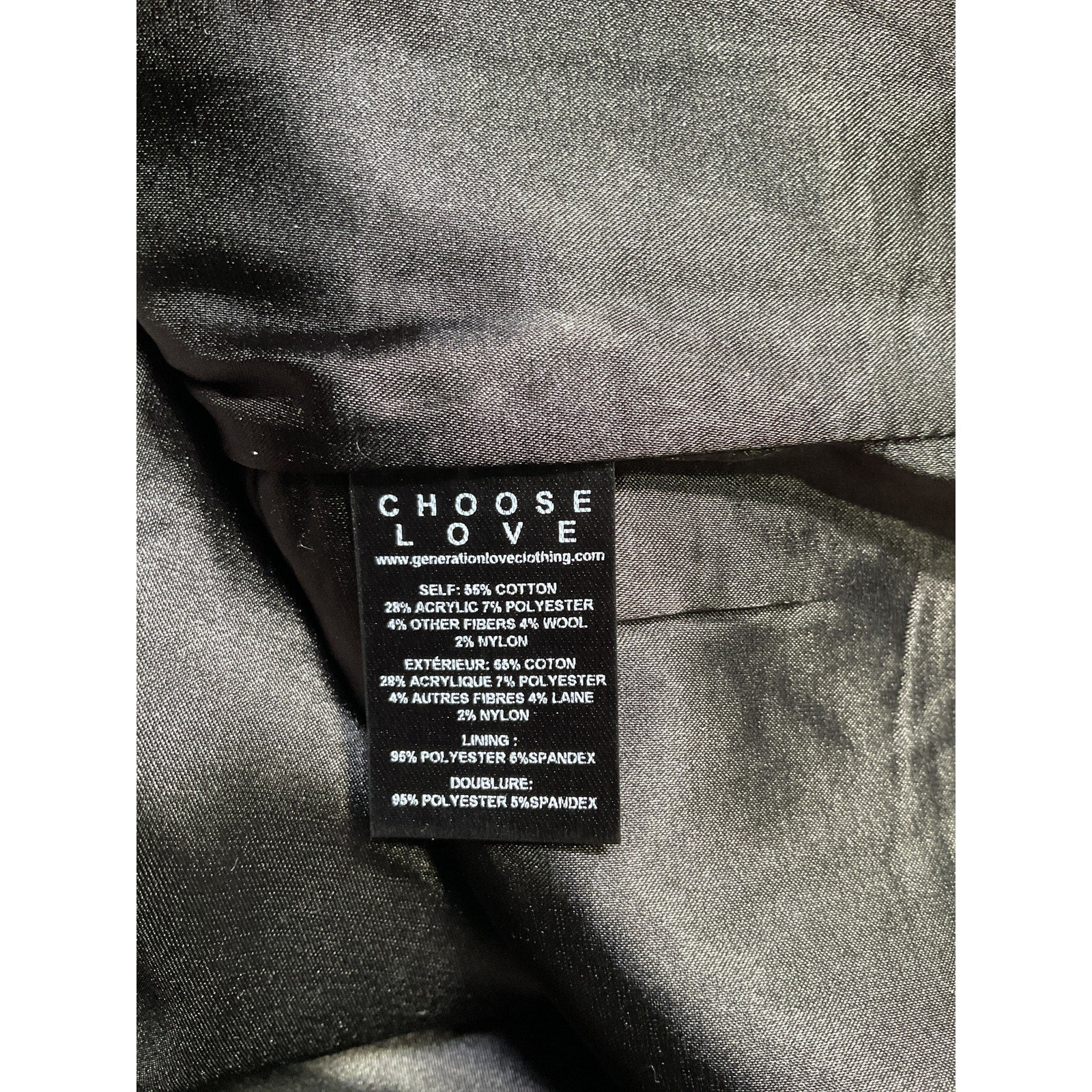 Generation Love 'Sandra' Black Tweed Skirt Size 6
