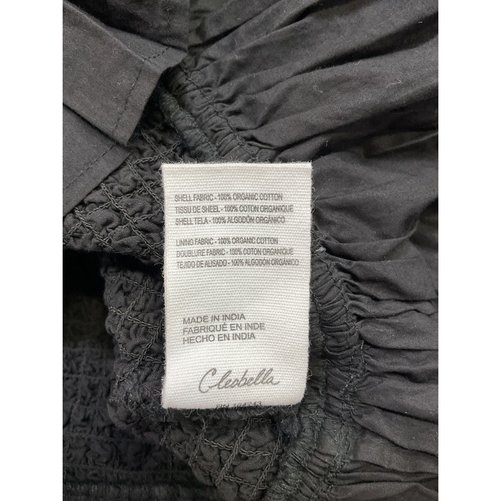 Cleobella 'Veronika Solid' Black Poplin Blouse Size S