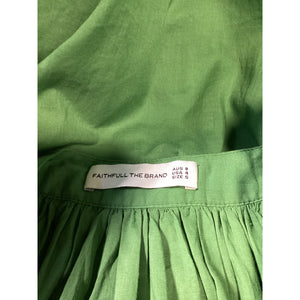 Faithfull The Brand 'Lucita' Green Smock Dress Size S