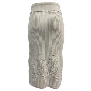Hatch Ribbed Cream Delphine Skirt Size 2