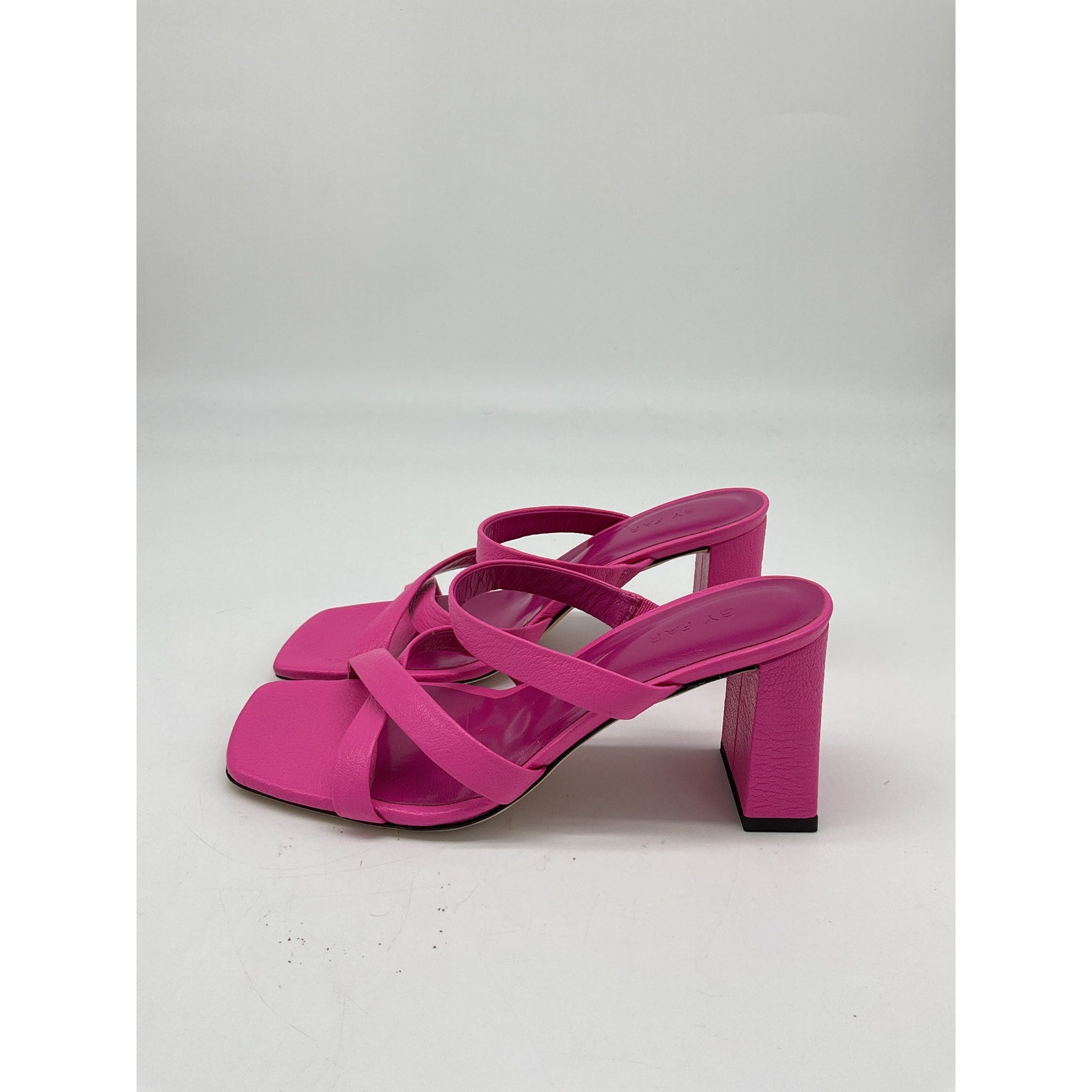 By Far 'Lenny' Pink Leather Sandals Size 36