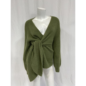 House Of Harlow 1960 x Revolve 'Khalida' Green Nylon Wrap Sweater Size S