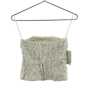Interior Textured Ecru Sonja Tube Top Size S NWT
