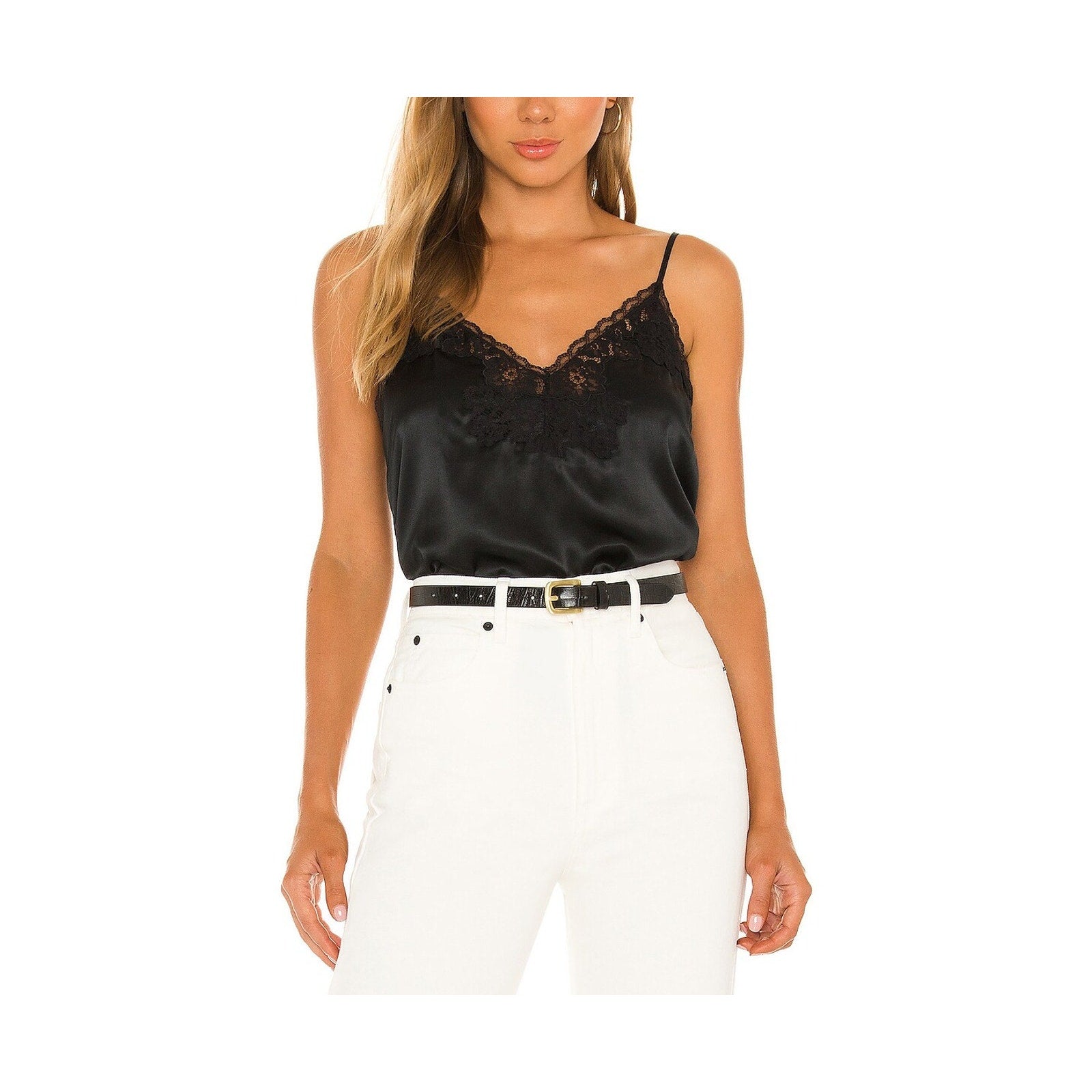 Cami Nyc 'Fancesca' Black Silk Cami Top Size XS