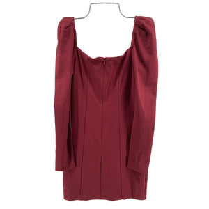 Majorelle Elegant Dark Red Fleur Mini Dress Size S