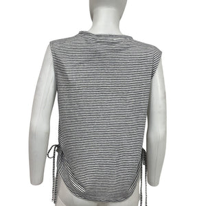 Frame Striped White Muscle Tee Size S