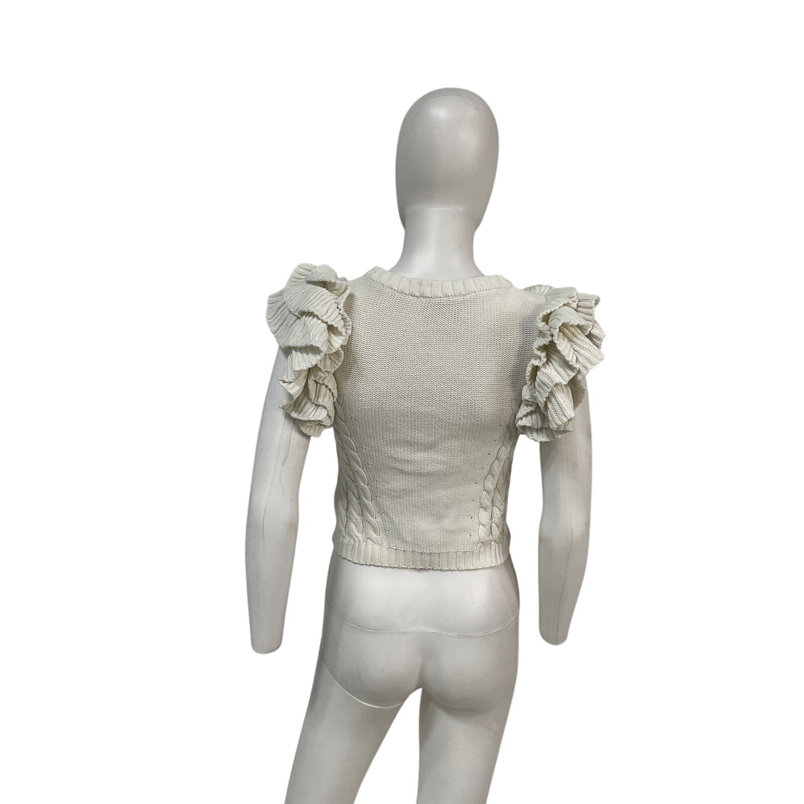 Cleobella 'Hedda' Cream Cotton Sweater Size XS