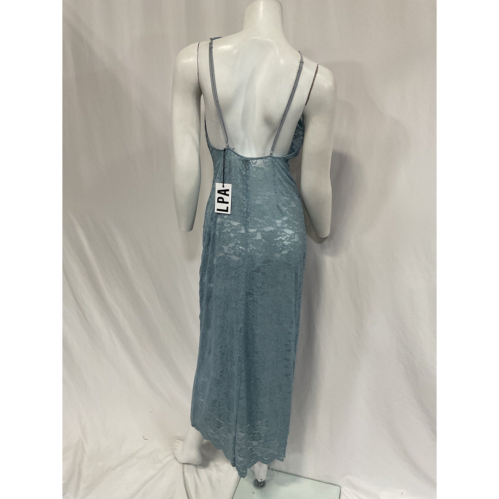 Lpa 'Serafina' Blue Lace Maxi Dress Size M - NWT