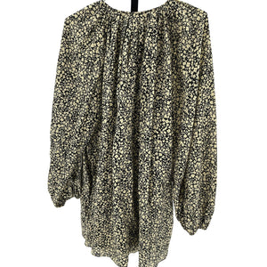 Matteau Printed Black Floral Mini Dress Size 8