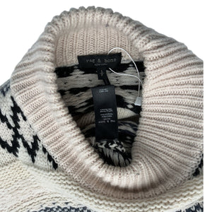 Rag & Bone Fair Isle Cream Willow Sweater Size SP