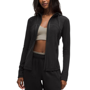 Lululemon Sleek Black Define Hooded Jacket Size 12