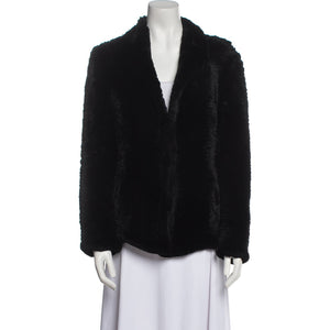 Rizal Fur Black Jacket Size S
