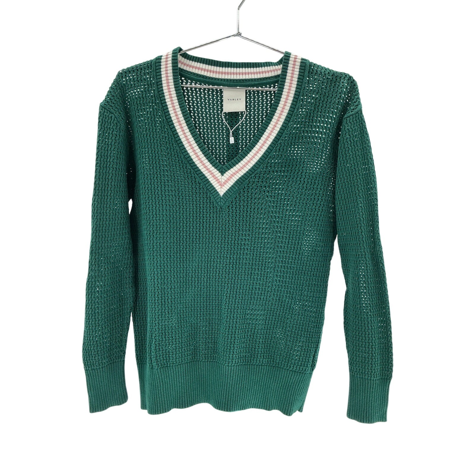 Varley 'Hadley' Green Cotton Knit Sweater Size XS