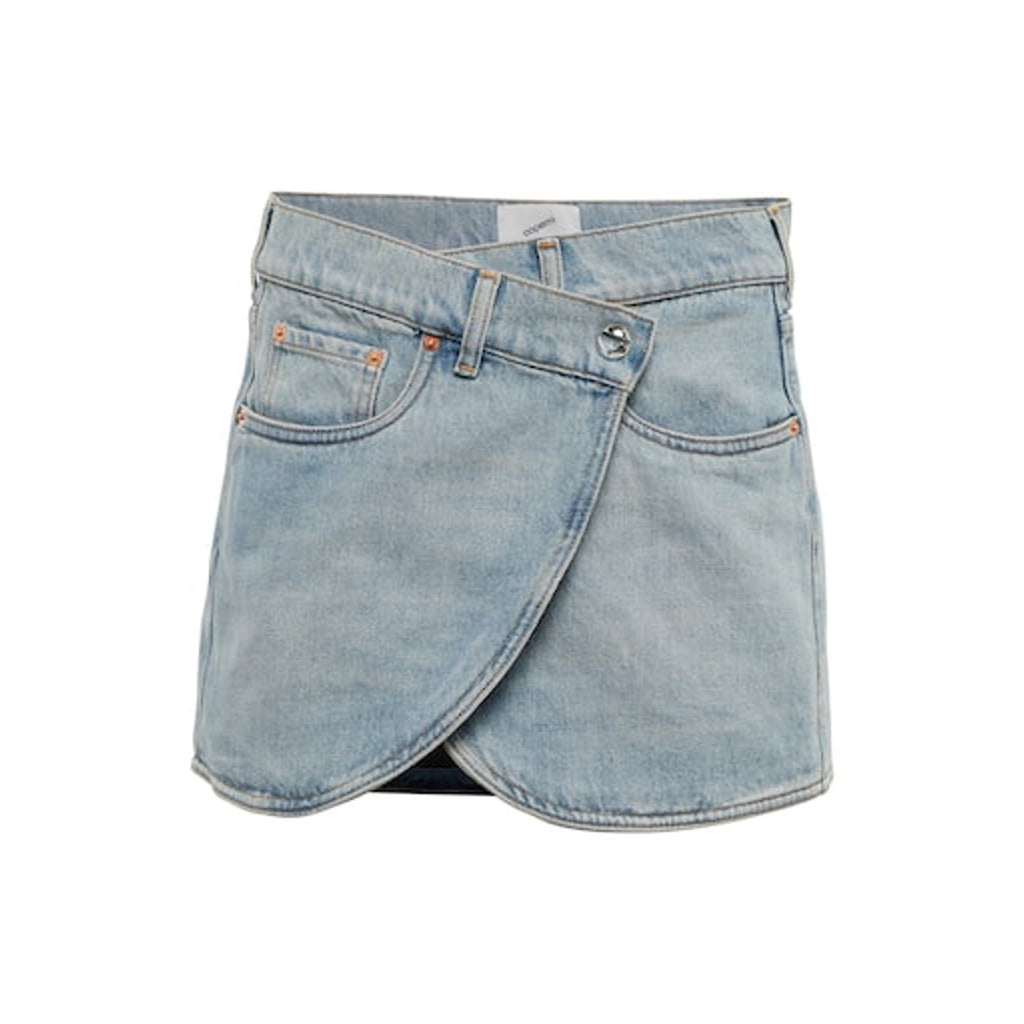 Coperni Denim Mini Blue Cotton Skirt Size FR 36 / US 4