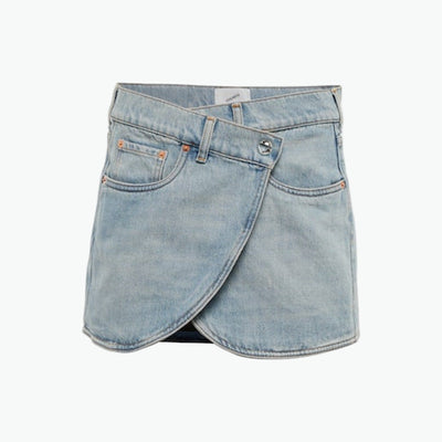 Coperni Denim Mini Blue Cotton Skirt Size FR 36 / US 4