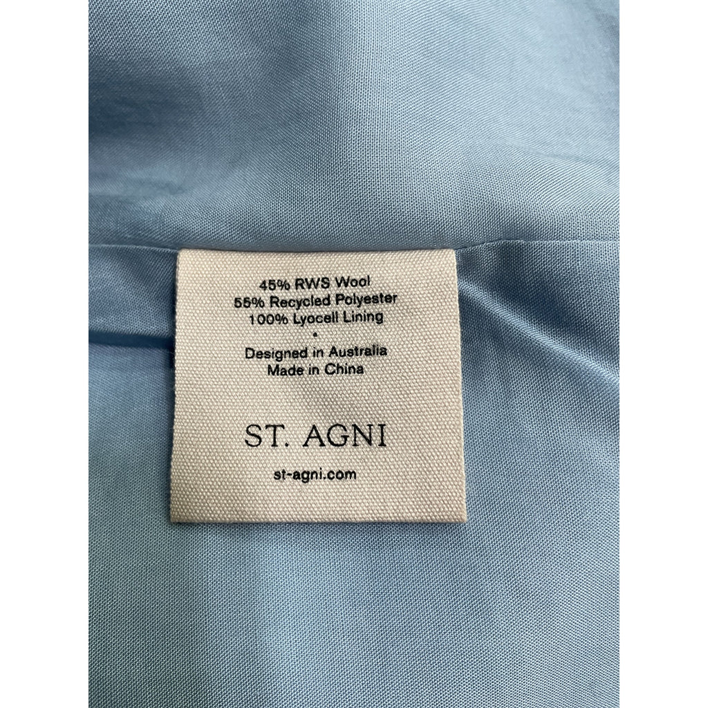 St. Agni 'Carter' Blue Polyester Vest Size M