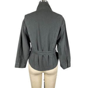 Frame Belted Washed Black Utility Jacket Size XS