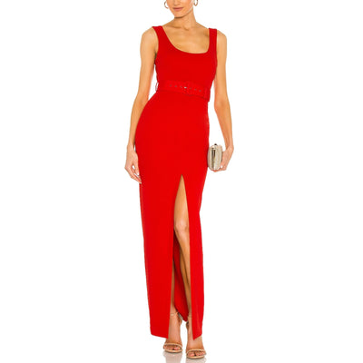 Solace London Elegant Red Tara Dress Size 2