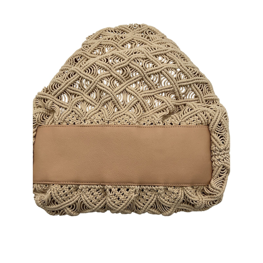 Cleobella 'Nia' Ivory Woven Textile Crochet Bag
