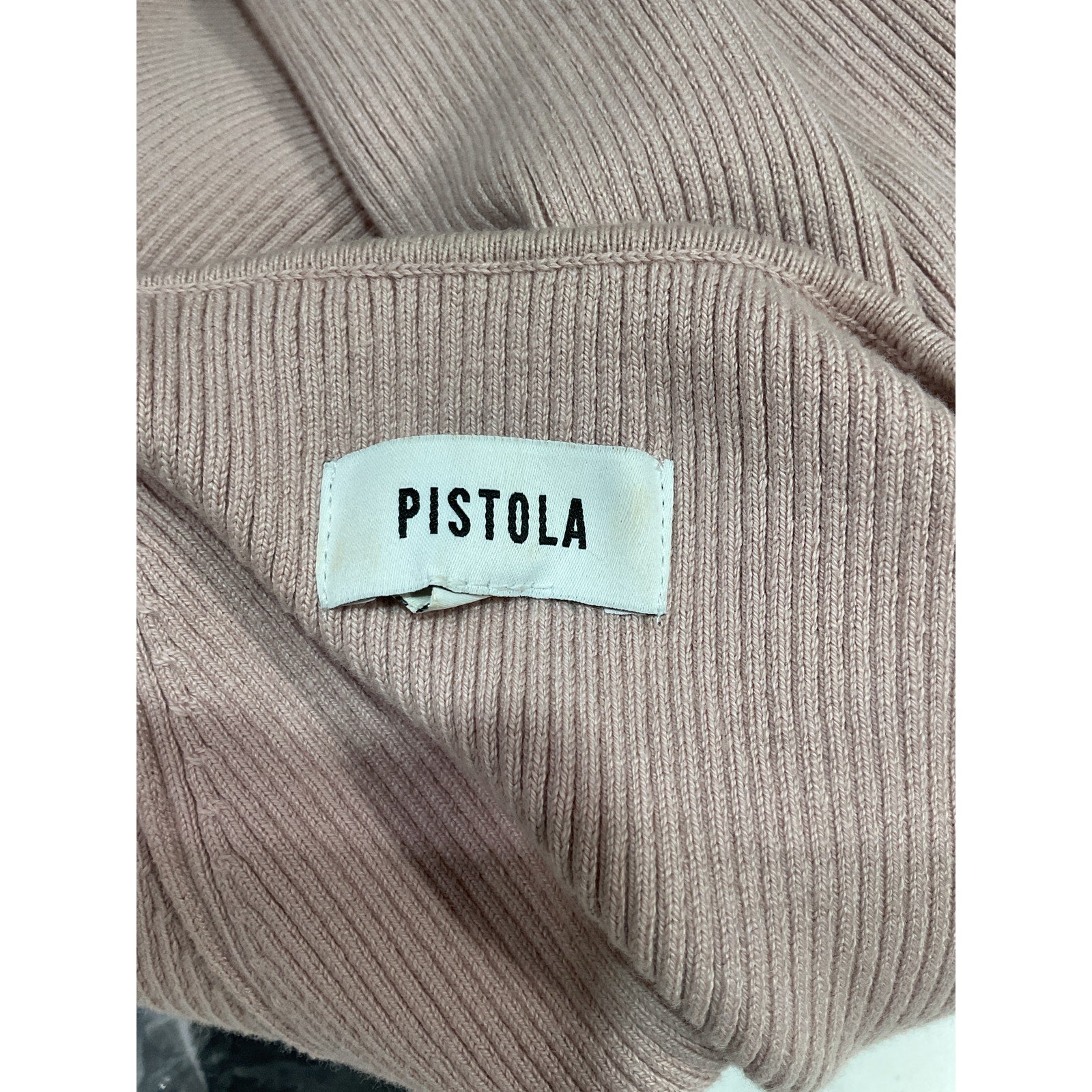 Pistola Denim 'Tiff' Pink Sweetheart Neck Sweater Size L