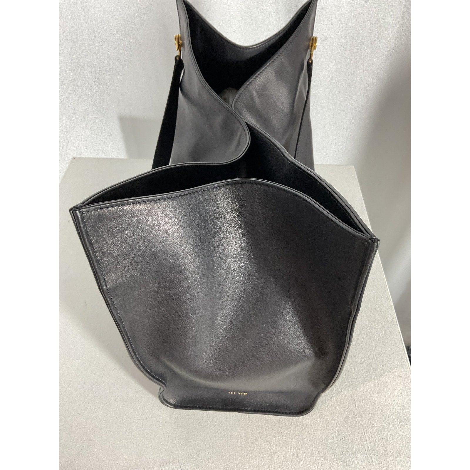 The Row 'Alexia' Black Leather Leather Tote Bag