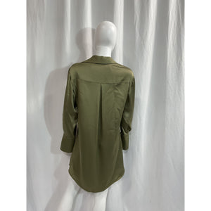Simkhai 'Roma' Green Satin Mini Dress Size S