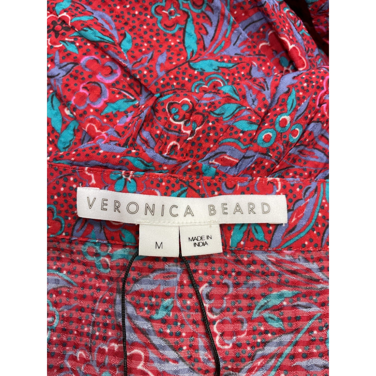 Veronica Beard 'Serence' Red Floral Skirt Size M