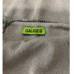 Gauge81 Sleek Tan Hira Mini Dress Size XS