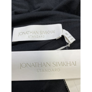 Jonathan Simkhai Standard Black Polyester Mirra Jersey Off-The-Shoulder Top Size M - NWT