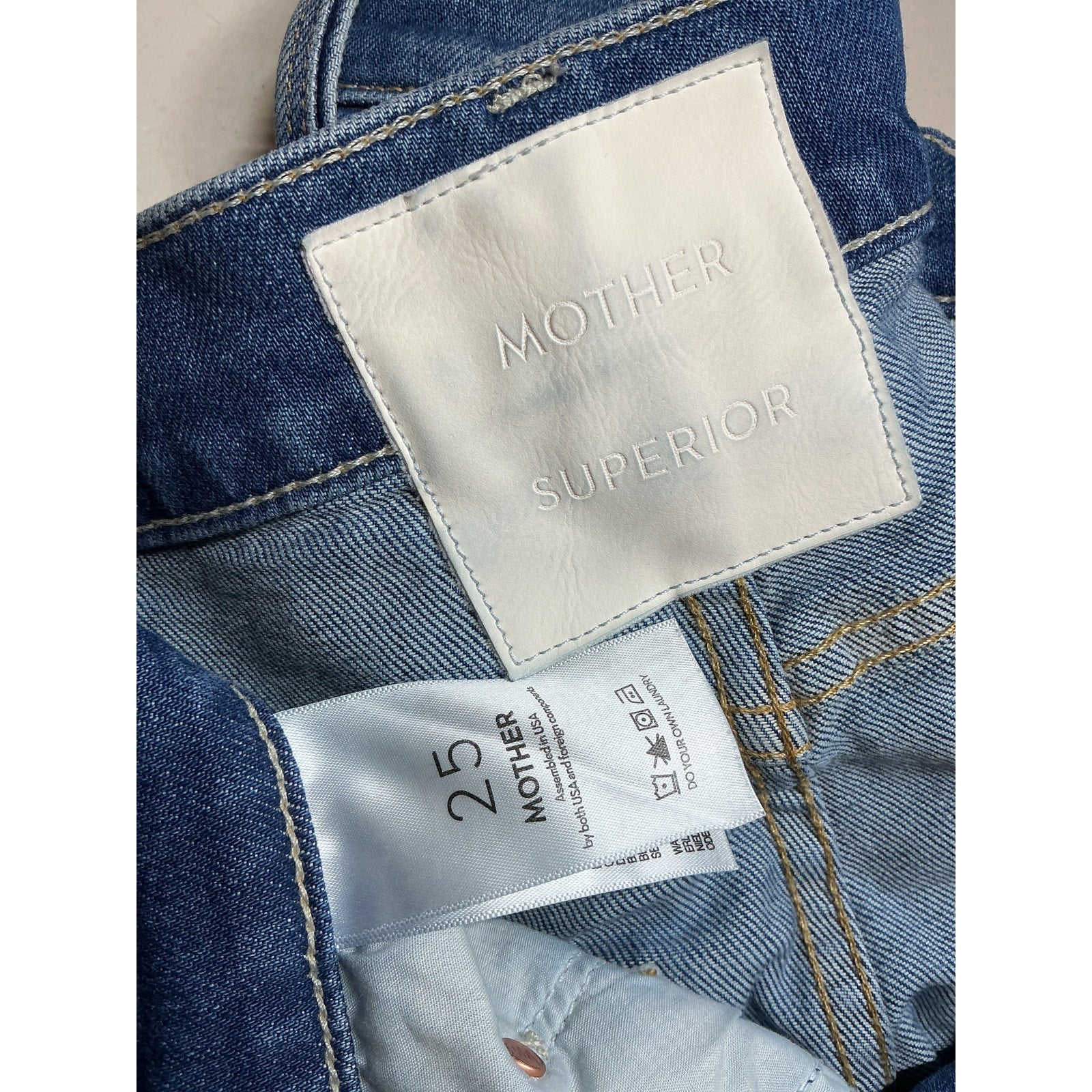 Mother 'The Scooter' Blue Cotton Ankle Denim Jean Size 25