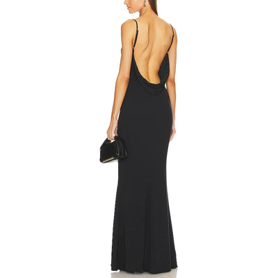 Katie May Sleek Black Damn Gina Gown Size S