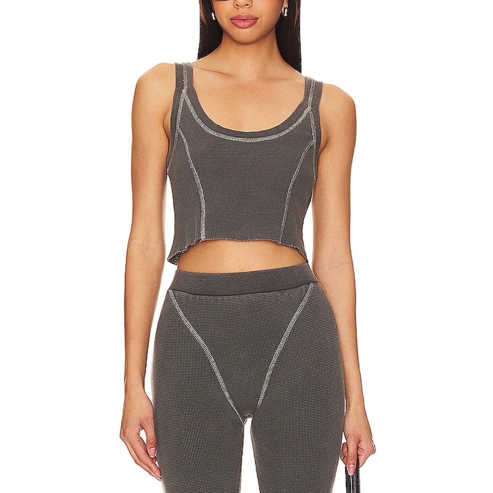 Marissa Webb 'Beau' Gray Cropped Tank Size S