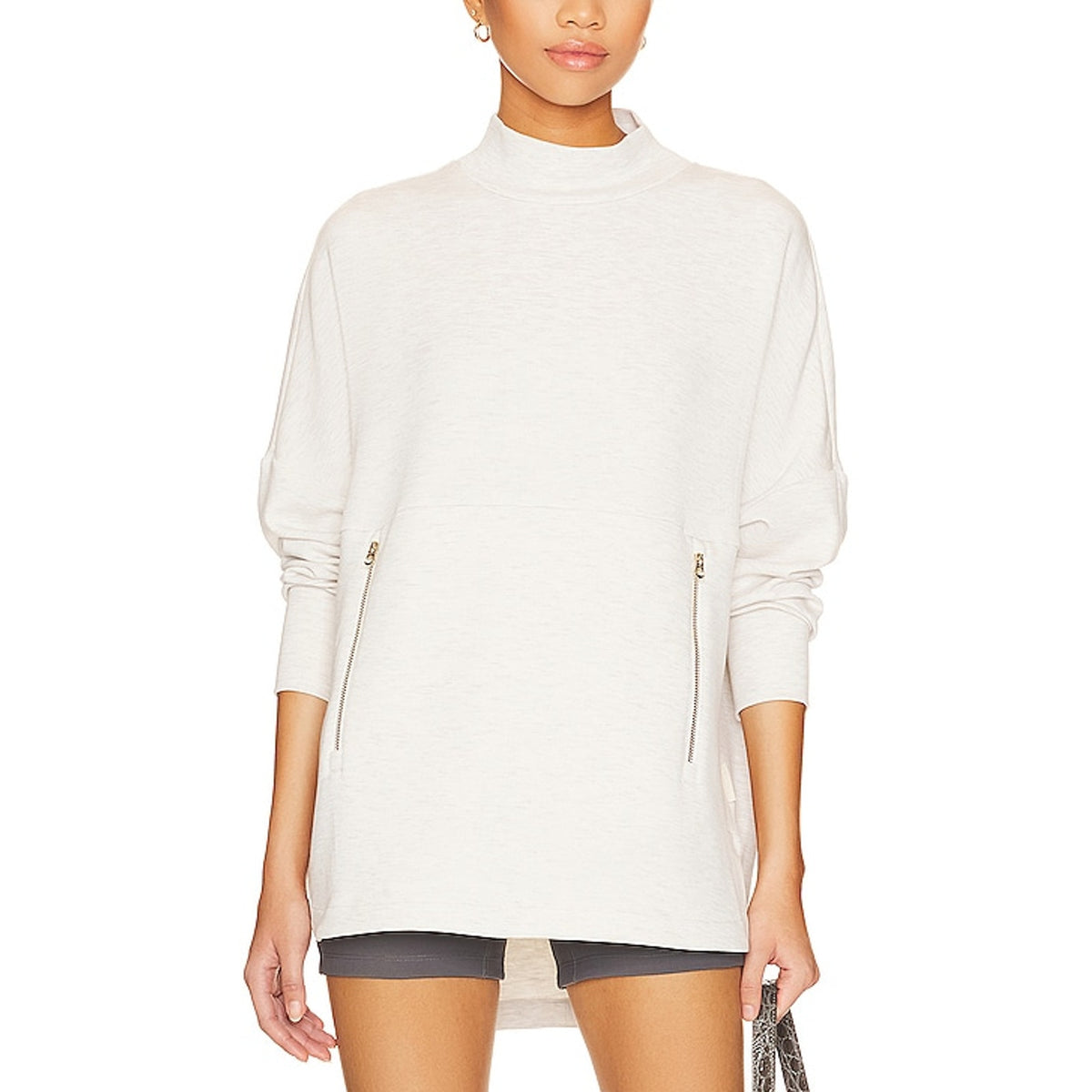 Varley Bay White Viscose Sweater Size S