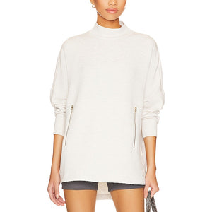 Varley Bay White Viscose Sweater Size S