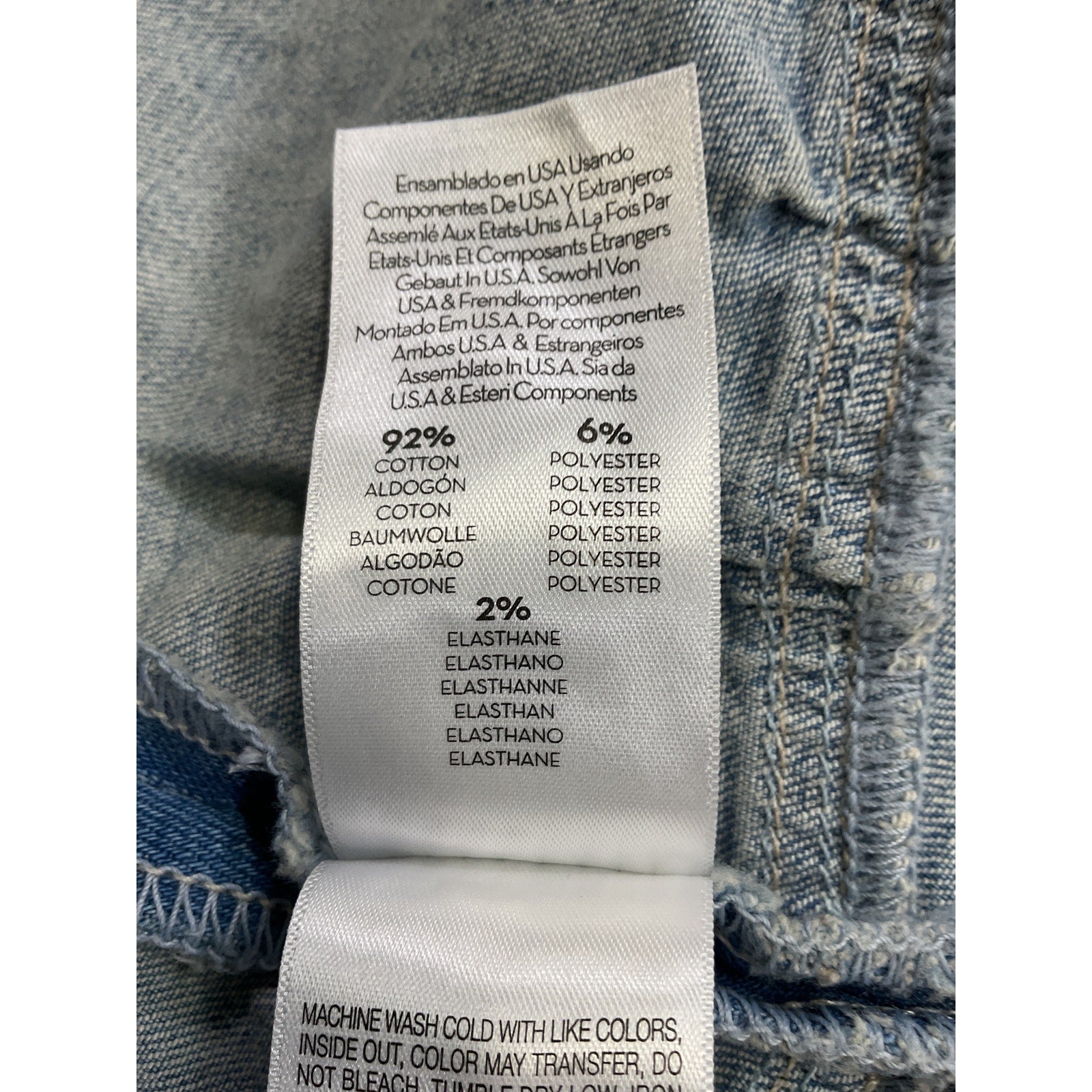 Mother 'The Ruffle' Blue Cotton Mini Raw Edge Skirt Size 27