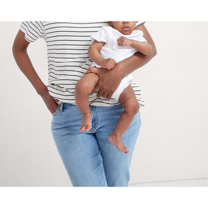 Hatch The Luxe Black Cotton Nursing Tee Size 1