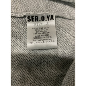 Ser.O.Ya Cozy Light Grey Koko Knit Skirt Size S NWT