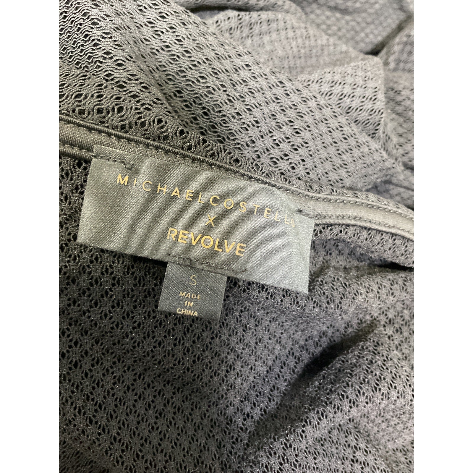 Michael Costello x Revolve 'Mavis' Black Mini Dress Size S