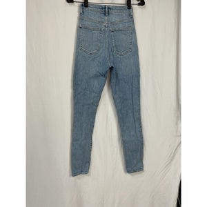 Agolde Pinch Waist Blue Cotton  Skinny Denim Jean Size 24